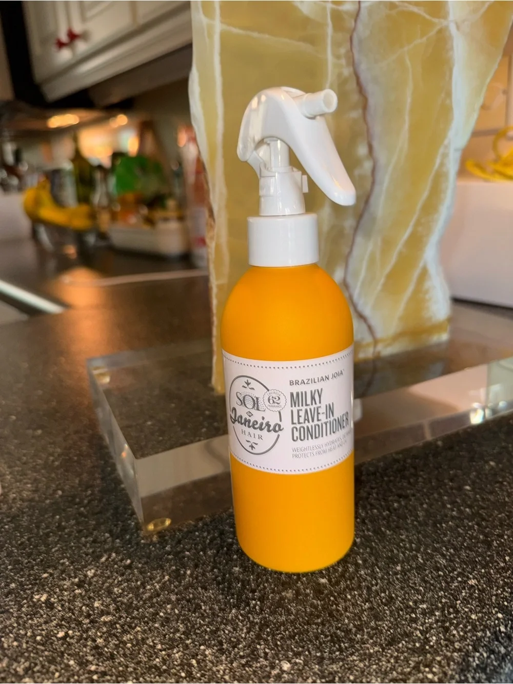 NWT Sol de Janeiro Milky Leave-In Conditioner - Orange and White Spray Bottle